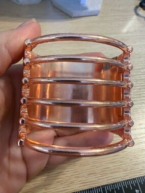 Rose Gold Multi-Bar Cuff Bracelet
